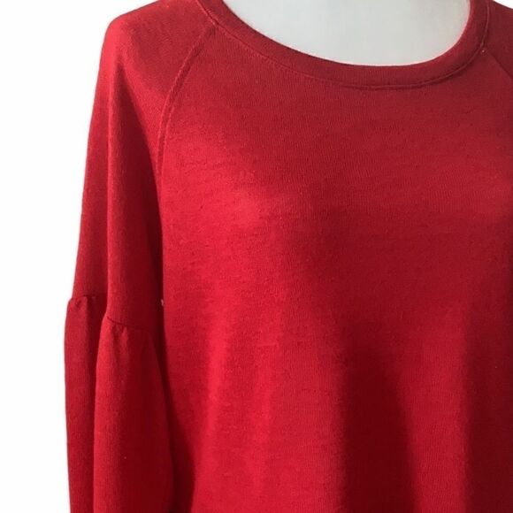 Sanctuary Slouchy Red Oversized Sweater Medium - Picture 7 of 9